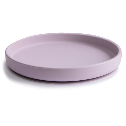 Mushie: Silicone plate classic "Soft Lilac" with suction cup