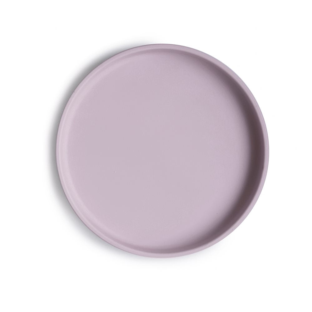 Mushie: Silikon Teller klassisch "Soft Lilac" mit Saugnapf