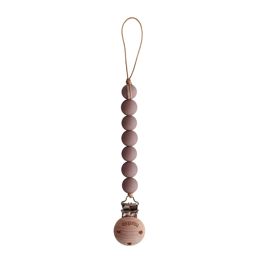 Mushie : Attache-tétine "Halo Cloudy Mauve"
