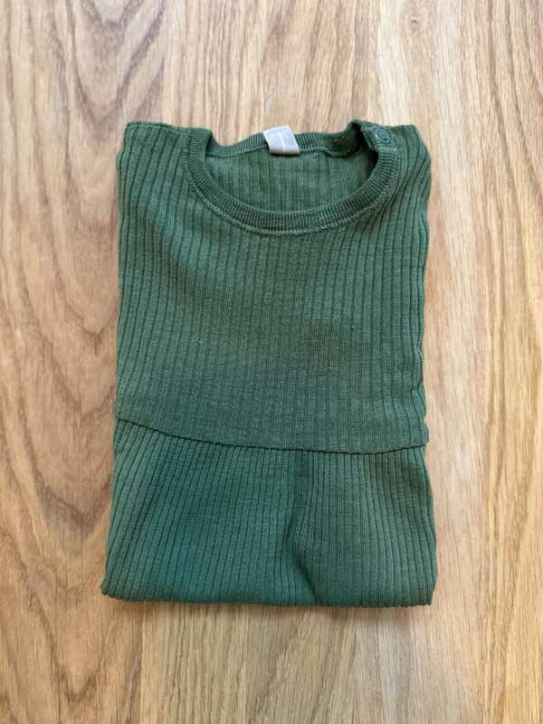 Robe Dilling "Kaki" en 100 % laine mérinos | Taille 92