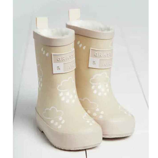 Grass and Air: Winter rubber boots "Magic color change" Stone