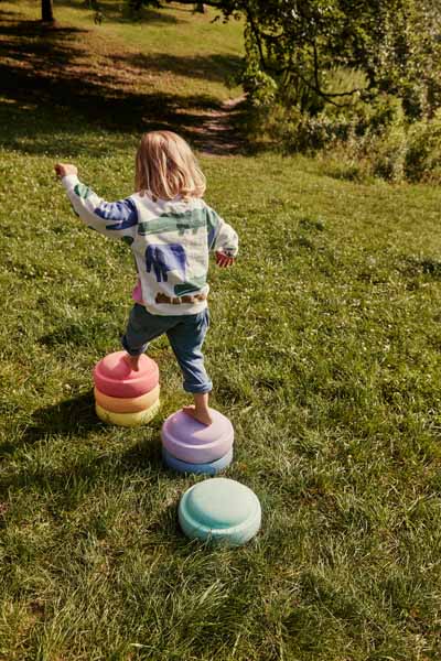 Stapelstein® : Set arc-en-ciel de 6 pièces "Pastel" | NOUVEAU