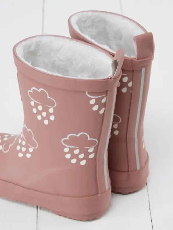 Grass and Air: Winter-Gummistiefel "Magischer Farbwechsel" Rosa