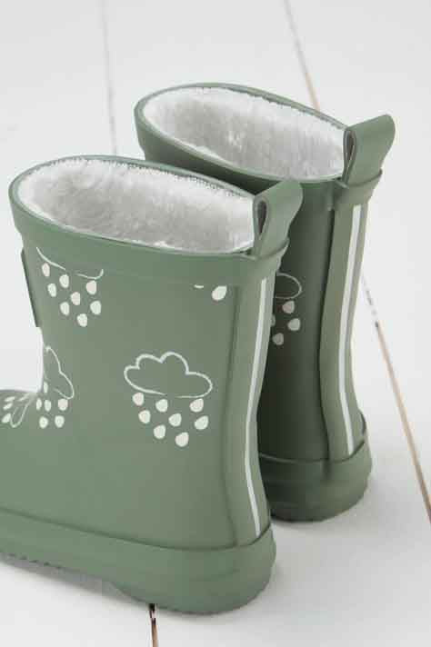 Grass and Air : Bottes en caoutchouc d'hiver "Changement de couleur magique" Vert kaki