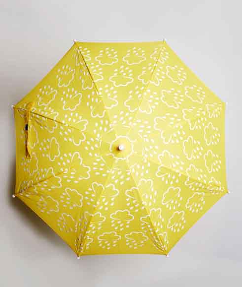 Grass and Air : Parapluie "Changement de couleur magique" Jaune