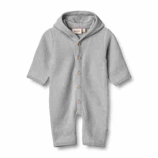 Wheat: Wool fleece overall "Ata" Winter Sky | Merino wool