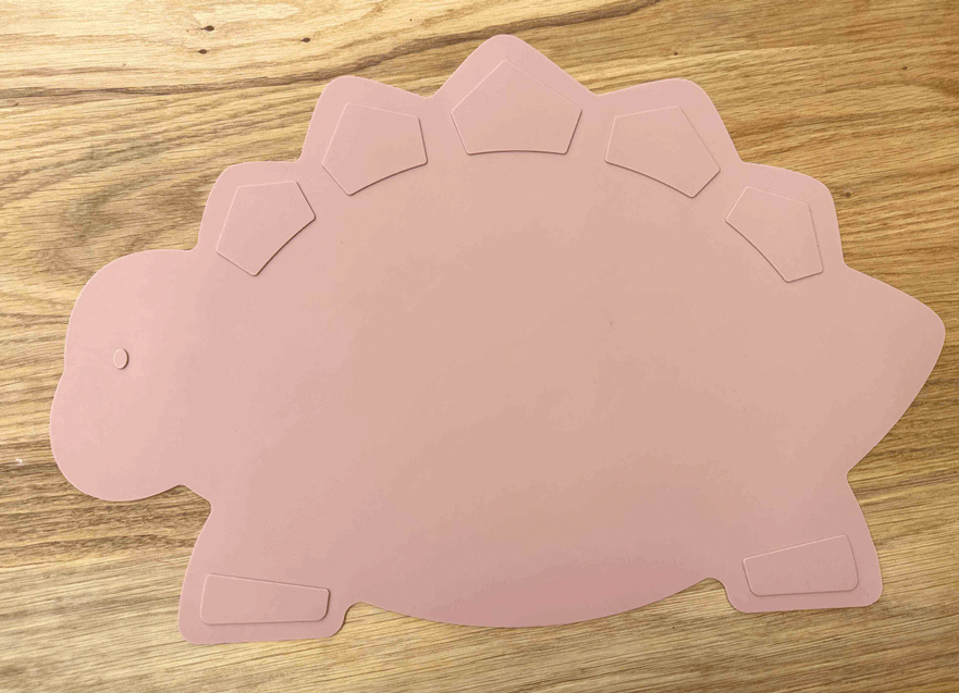 Set de table Liewood "Dino" rose | Silicone