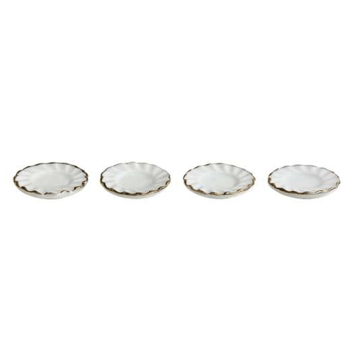 Gnomes : Assiettes | Blanc | 4 pièces