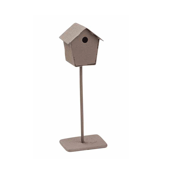 Gnome : nichoir à oiseaux "brun-gris"