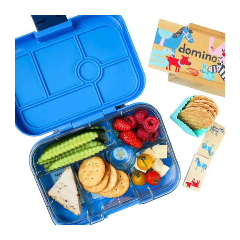 Yumbox : Boîte à goûter | Bleu surf original | 6 compartiments
