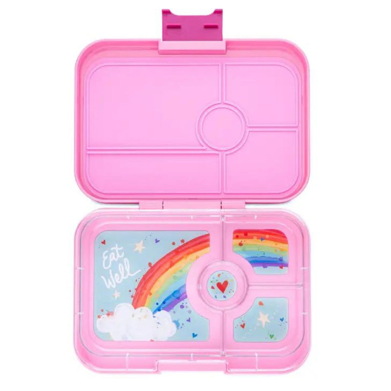 Yumbox : Boîte à lunch XXL | Tapas Capri Rose Arc-en-ciel | 4 compartiments