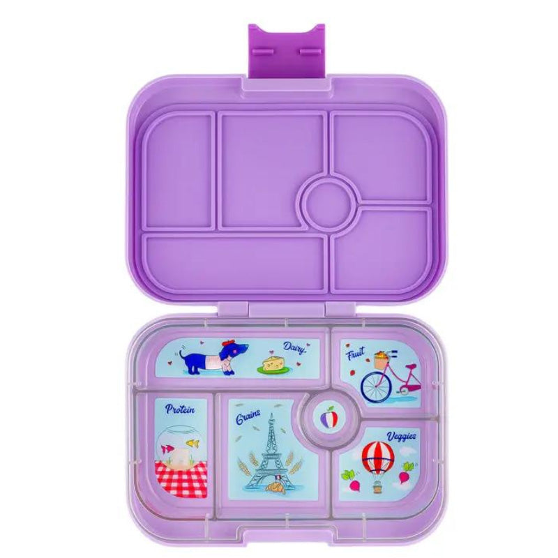 Yumbox : Boîte à goûter | Original Lulu Purple | 6 compartiments
