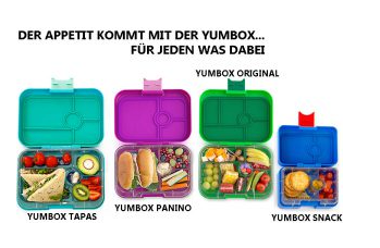 Yumbox: Znüni-Box | Snack Pink Regenbogen | 3 Fächer