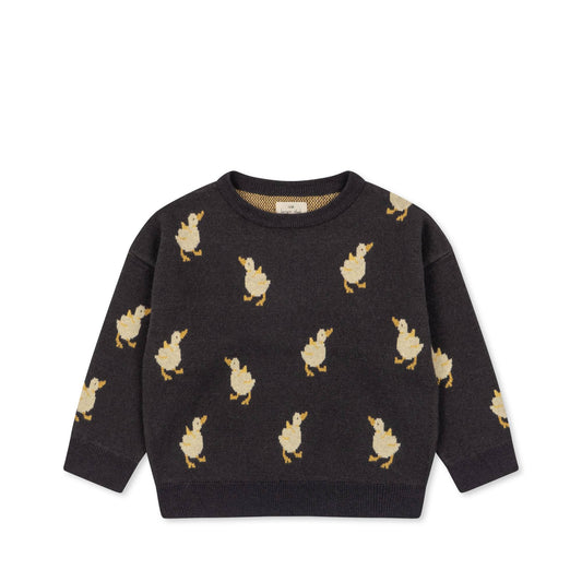 Konges Sløjd: Pullover Lapis Jacquard "Duckling"