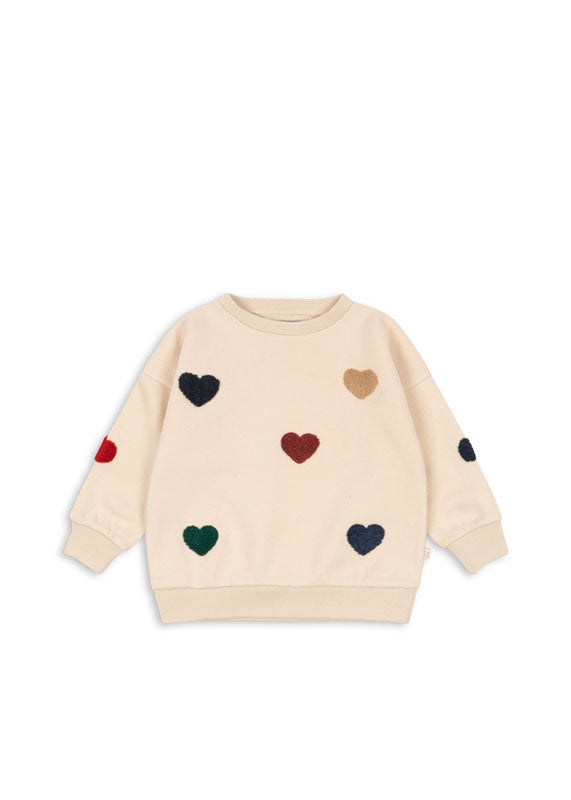 Konges Sløjd: Sweatshirt Lou Terry "Bon coeur"