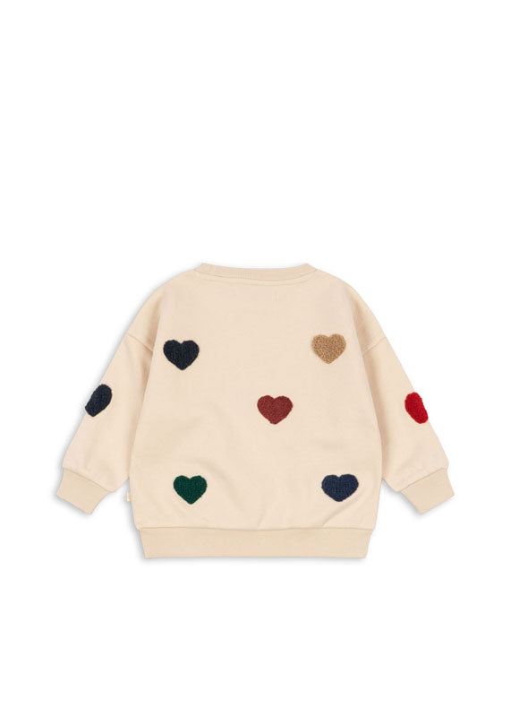 Konges Sløjd: Sweatshirt Lou Terry "Bon coeur"
