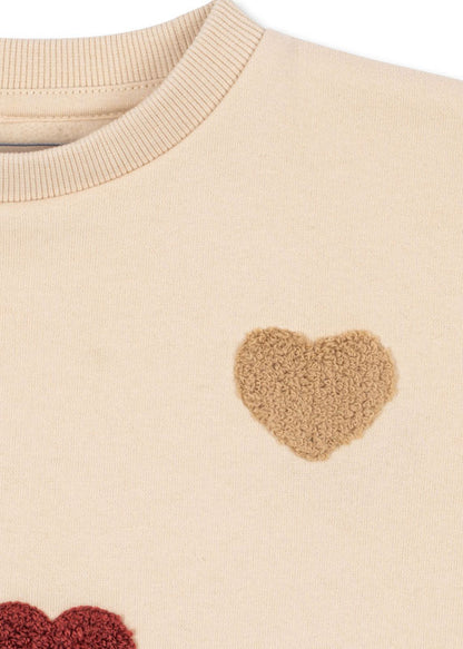 Konges Sløjd: Sweatshirt Lou Terry "Bon coeur"
