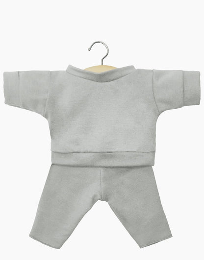 Minikane: Puppenkleidung Kurzarm-Pullover & Hose "Set Liam" | Babies 28 cm | Grau