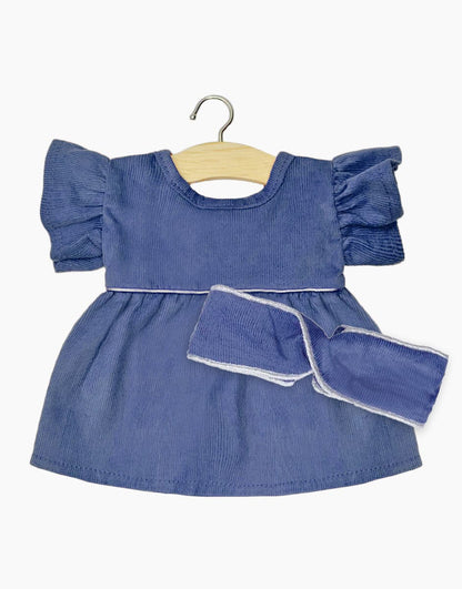 Minikane: Puppenkleidung Kleid mit Stirnband "Daisy" | Gordis (34cm) | Blau