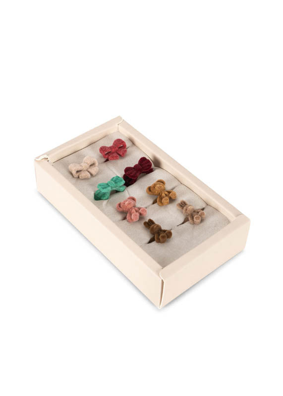 Konges Sløjd: Ring Set "Bonnie" | Misty Rose | Pack of 8