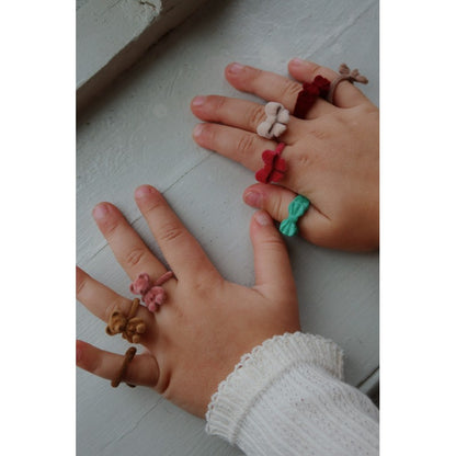 Konges Sløjd: Ring Set "Bonnie" | Misty Rose | Pack of 8