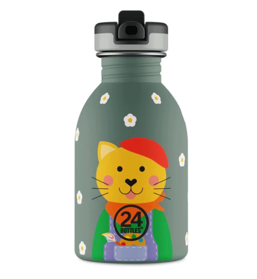 24 Bottles: Trinkflasche Urban "Smart Cat" 250 ml