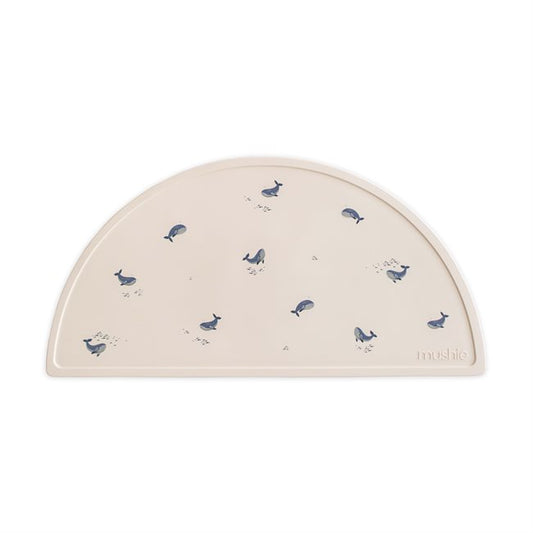 Mushie: Silicone Placemat "Whales"