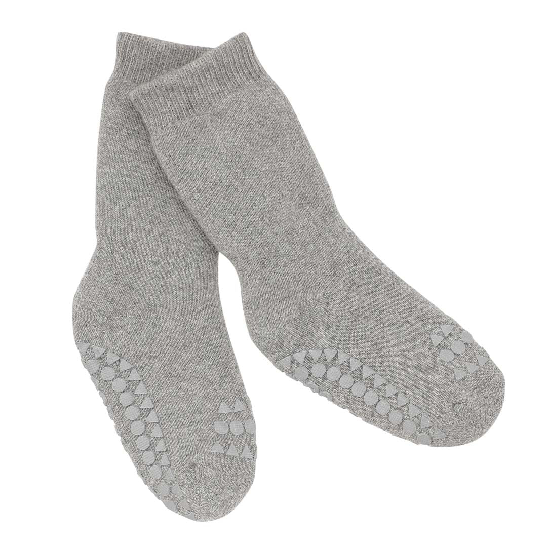 GoBabyGo: Rutschfeste Socken "Grey Melange"