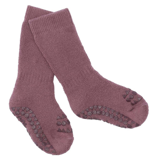 GoBabyGo: Rutschfeste Socken "Misty Plum"