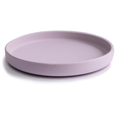 Mushie: Silikon Teller klassisch "Soft Lilac" mit Saugnapf