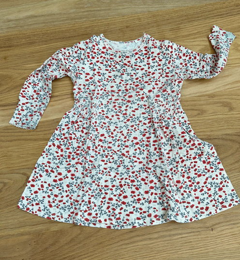 Konges Sløjd "Basic Dress" Kleid Gr. 98 Poppy