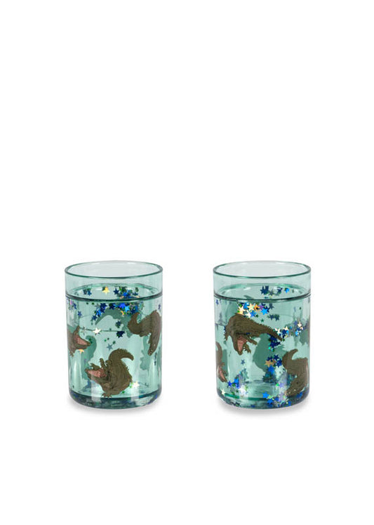 Konges Sløjd : Gobelets pailletés "Crocodile" | Lot de 2