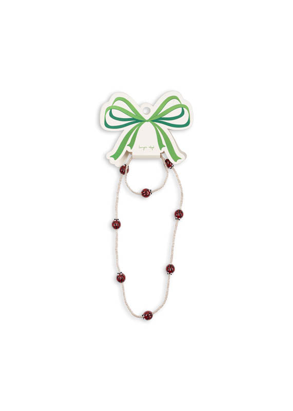 Konges Sløjd : Ensemble de bijoux "Coccinelle" | Collier et bracelet