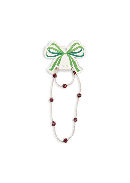 Konges Sløjd : Ensemble de bijoux "Coccinelle" | Collier et bracelet