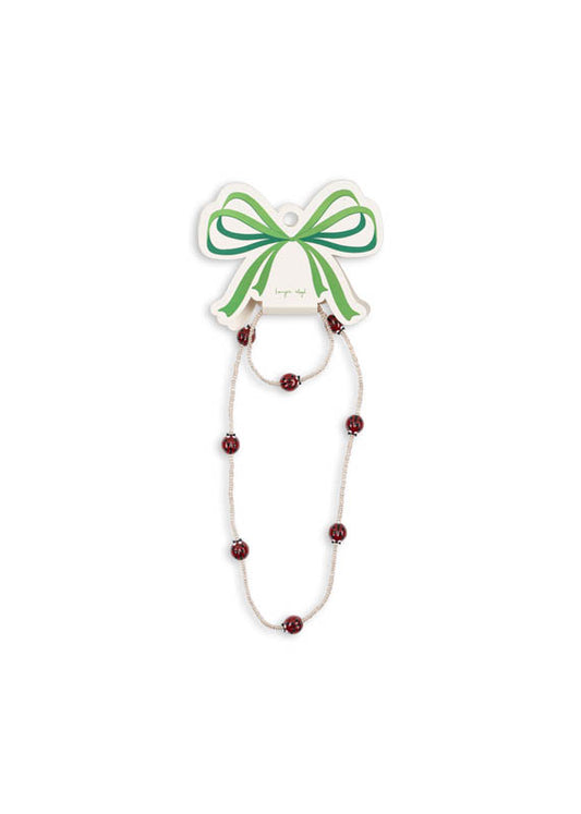 Konges Sløjd : Ensemble de bijoux "Coccinelle" | Collier et bracelet