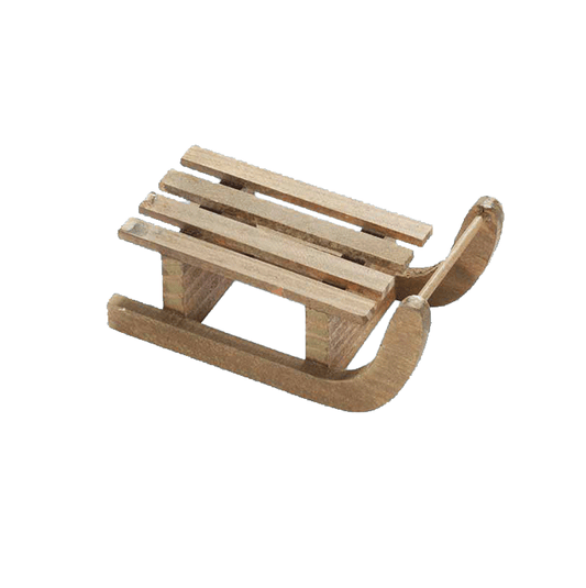 gnome: wooden sled